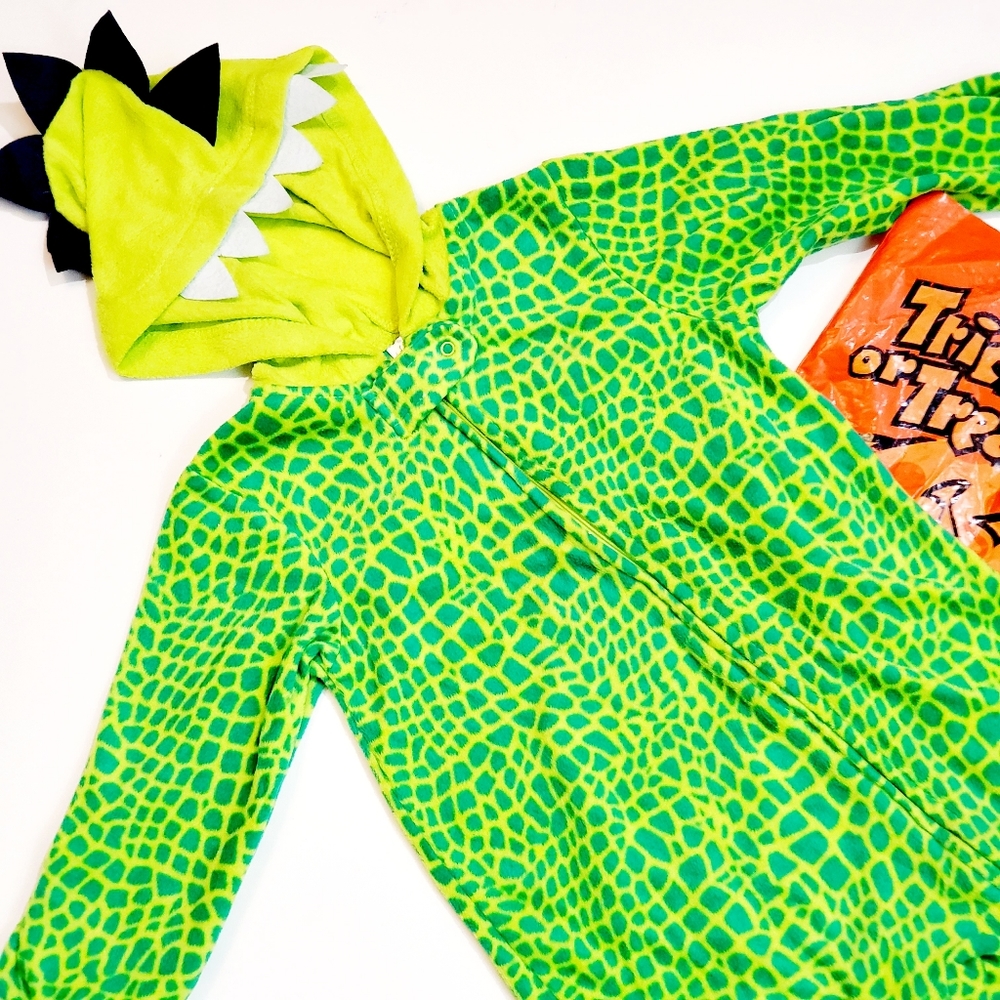 Kidgets Hooded One Piece Jumpsuit Dino Sleepwear Costume Dress Up Size 2…